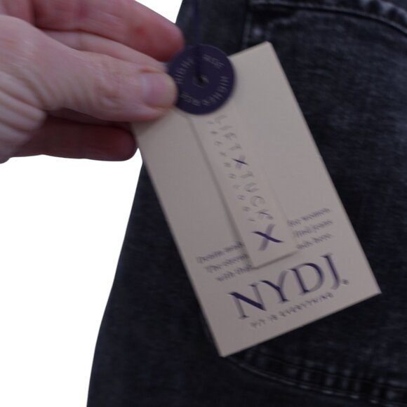 NWT NYDJ Marilyn Straight Higher Rise Ankle Jeans Sz 14W Nobelle Denim Slim Fit - Picture 5 of 11